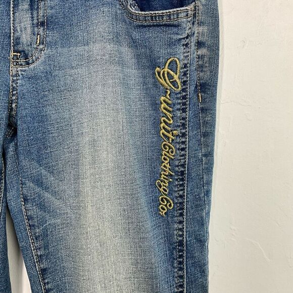 G-Unit Y2K Blue Gold Accent Bootcut Denim Jeans 11 - Picture 3 of 10